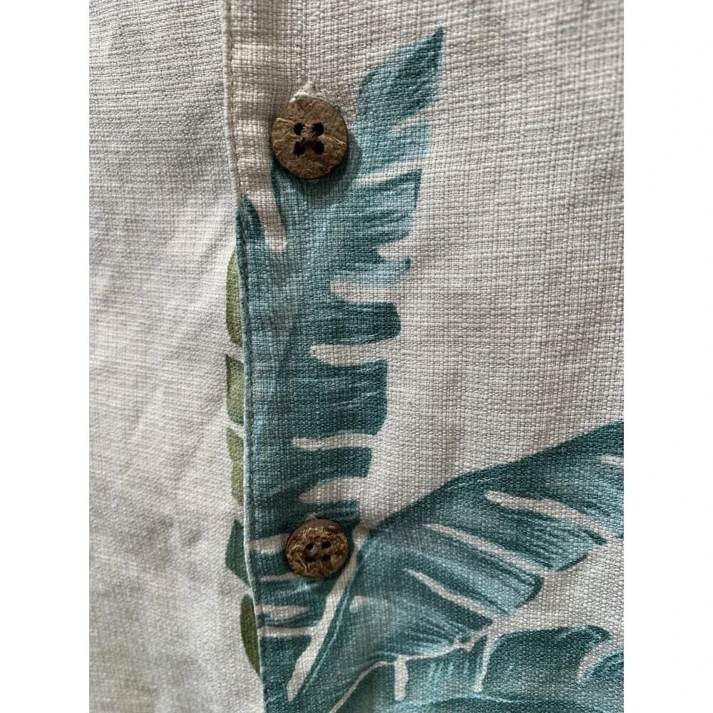 Island Shores Hawaiian Shirt Mens Large 100% Washable Silk Button Up Large - Picture 11 of 16